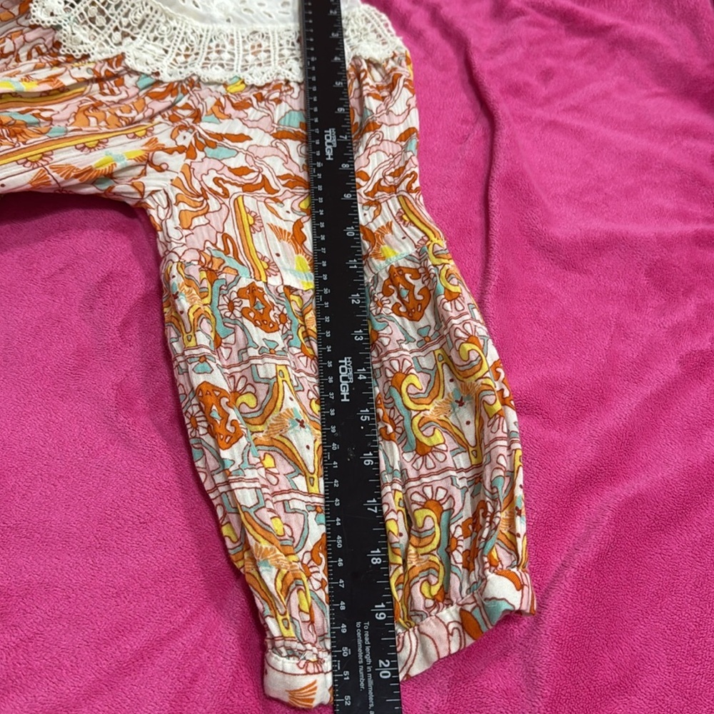 (R3) Anthropologie Florence Floral midi dress Lace collar and embroidered lace - Picture 11 of 14